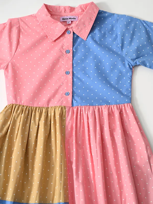 Bella_Moda_Cotton_Woven_Girls_Colourblocked_Polka_Dot_Cotton_Dress