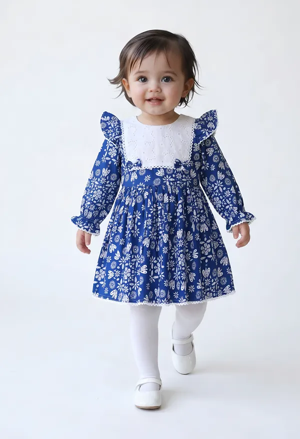 Bella_Moda_Baby_Girls_Floral_Printed_Dress_With_Embroidered_Yoke_And_Bow_Detail