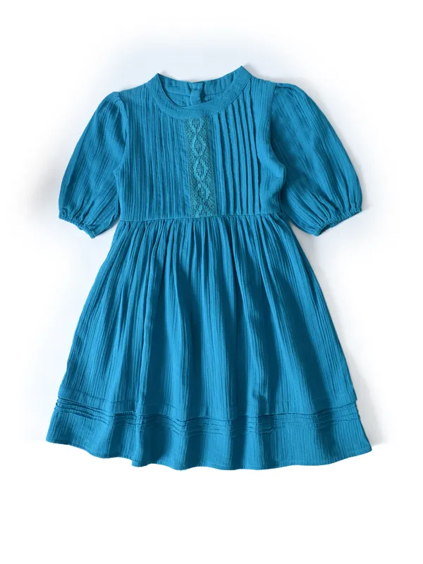 Bella_Moda_Cotton_Woven_Solid_Pleated_Yoke_Puff_Sleeve_Fit_And_Flare_Dress