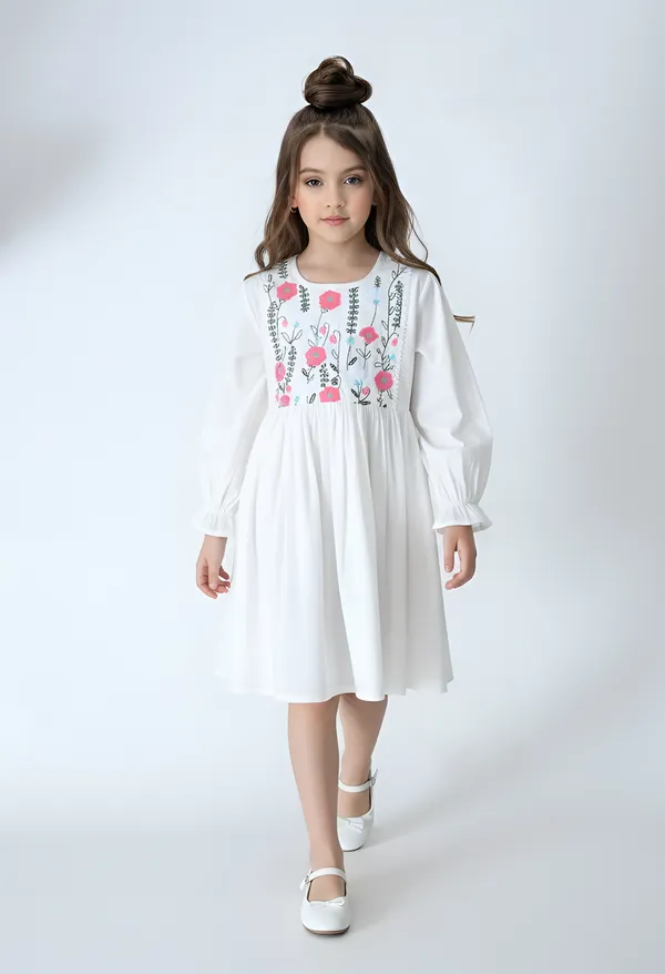 Bella_Moda_Cotton_Woven_Full_Puffed_Sleeves_Floral_Embroidered_Dress