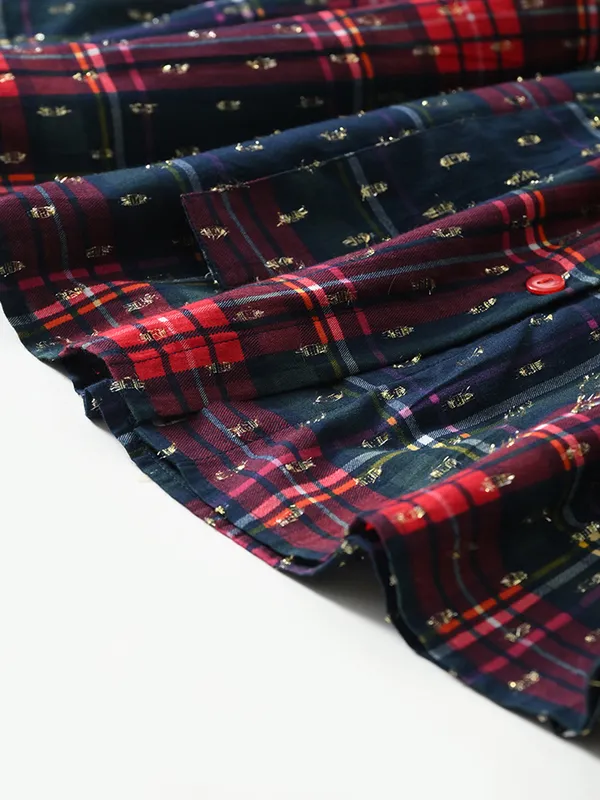 Bella_Moda_Cotton_Woven_Girls_Checked_Cotton_Dress_With_Peter_Pan_Collar_And_Waist_Tie