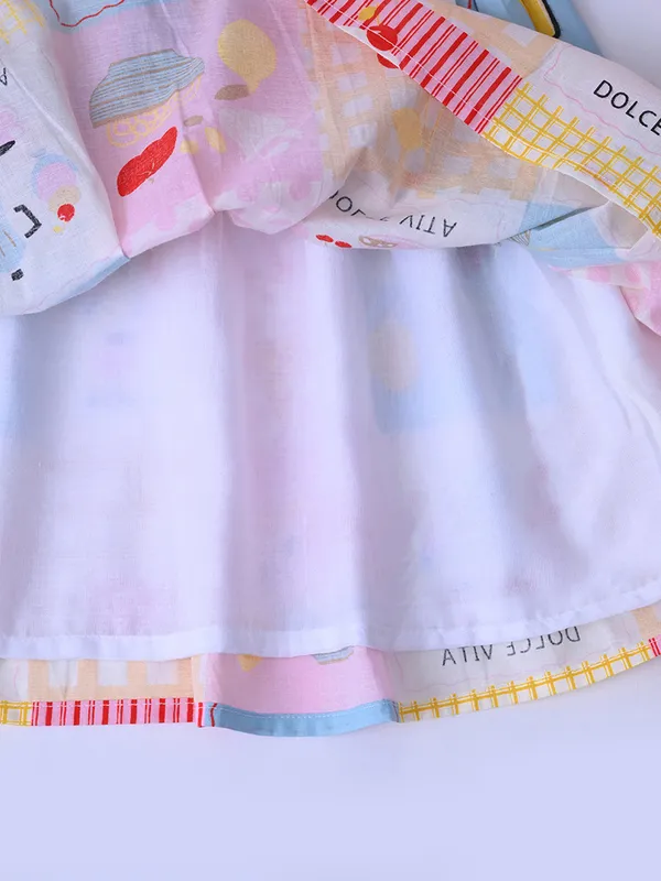 Bella_Moda_Baby_Girls_Printed_Dress_With_Contrast_Collar_And_Bow_Detail