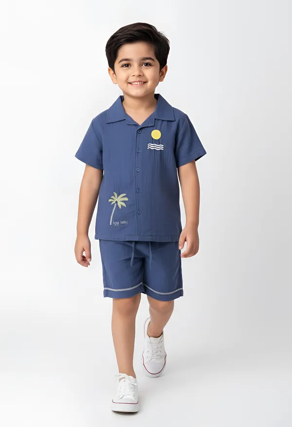 Bella_Moda_Cotton_Woven_Boys_Embroidered_Clothing_Set_Blue