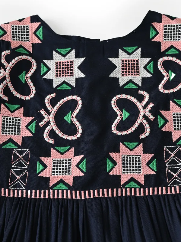 Bella_Moda_Girls_Woven_Embroidered_Long_Sleeve_Fit_And_Flare_Dress