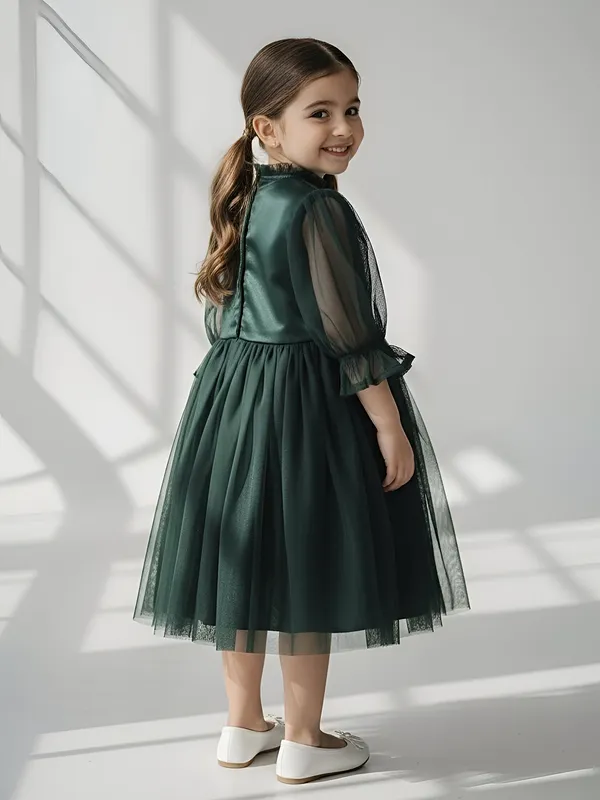 Bella_Moda_Girls_Net_Premium_Party_Frock_With_Embroidery,_Full_Sleeves_And_Tassel_Belt