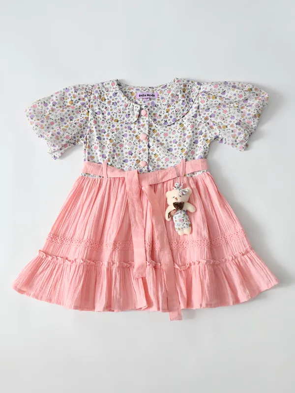 Bella_Moda_Cotton_Woven_Ballon_Puff_Sleeves_Comes_With_A_Matching_Taddybear