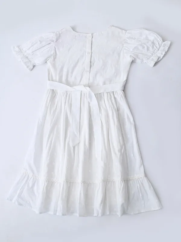 Girls_Cotton_Woven_Dress_With_Aari_Work_Embroidered_Yoke_And_Puff_Sleeves_White