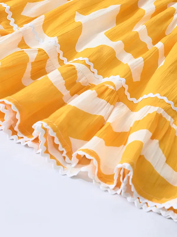 Girls_Cotton_Woven_Dress_With_Aari_Work_Embroidered_Yoke_And_Puff_Sleeves_Yellow