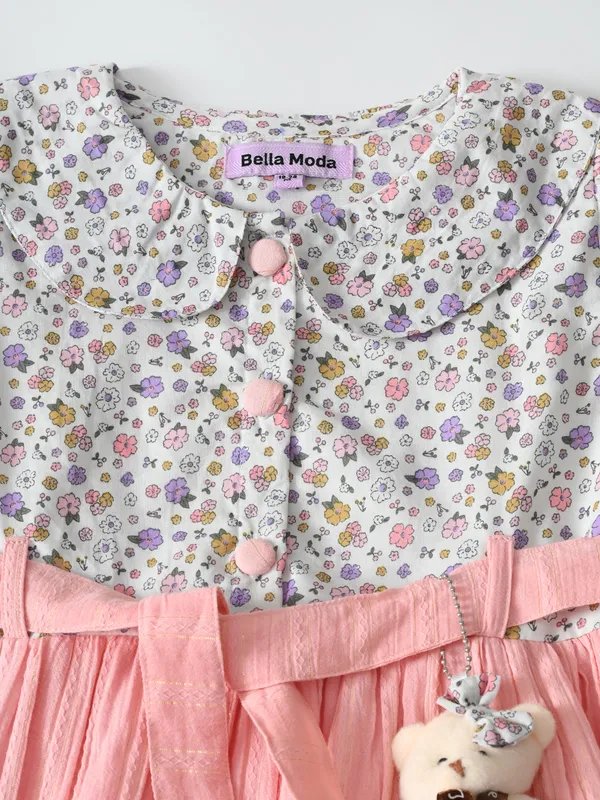 Bella_Moda_Cotton_Woven_Ballon_Puff_Sleeves_Comes_With_A_Matching_Taddybear