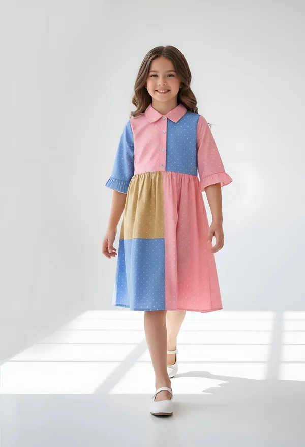 Bella_Moda_Cotton_Woven_Girls_Colourblocked_Polka_Dot_Cotton_Dress