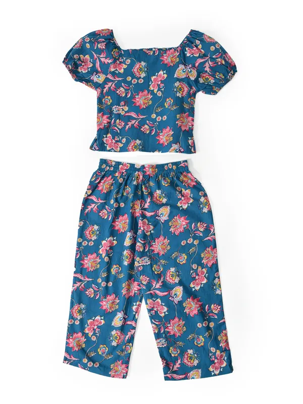 Bella_Moda_Cotton_Woven_Floral_Print_Smocked_Puff_Sleeve_Coordinating_Top_And_Pants_Set