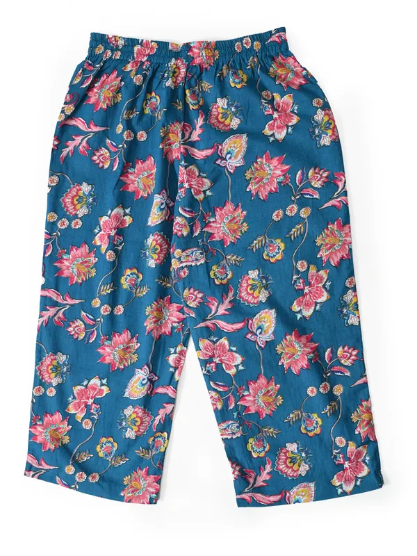 Bella_Moda_Cotton_Woven_Floral_Print_Smocked_Puff_Sleeve_Coordinating_Top_And_Pants_Set