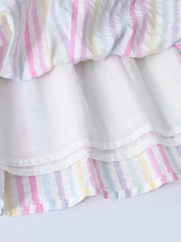 Baby_Girls_Printed_Cotton_Woven_Fit_And_Flare_Dress_With_Puff_Sleeves_And_Bow_Appilque_Pink