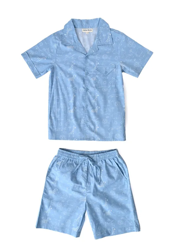Bella_Moda_Boys_Animal_Printed_Half_Sleeve_Shirt_And_Shorts_Set