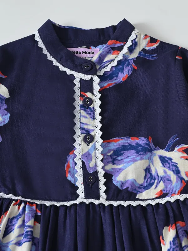 Bella_Moda_Cotton_Full_Sleeeves_Fit_And_Flare_Printed_Dress_Navy_Blue