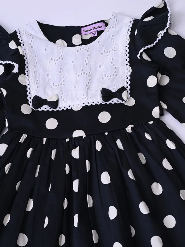 Bella_Moda_Baby_Girls_Polka_Dot_Dress_With_Contrast_Yoke_And_Flared_Fit