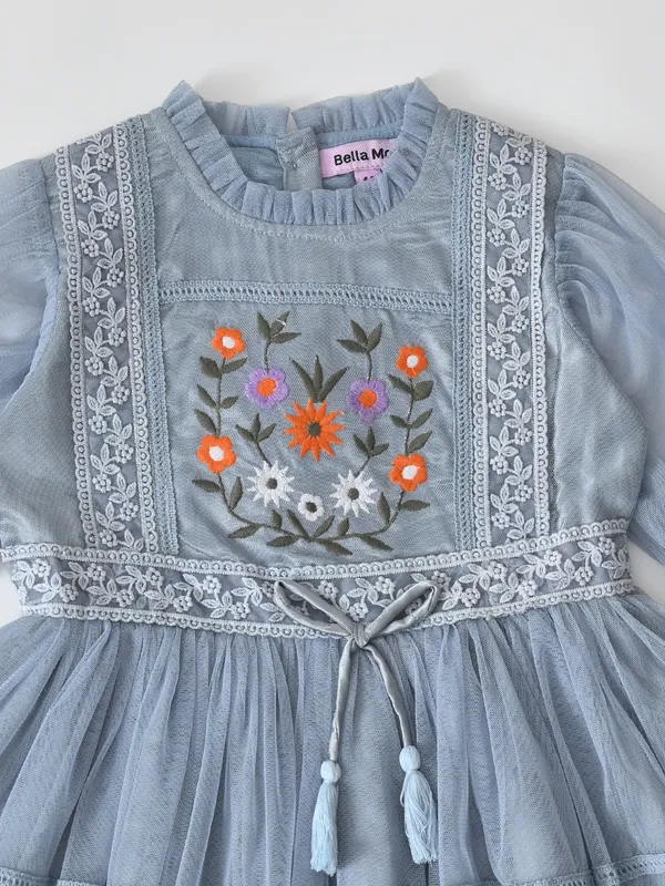 Bella_Moda_Girls_Net_Premium_Party_Frock_With_Embroidery,_Full_Sleeves_And_Tassel_Belt