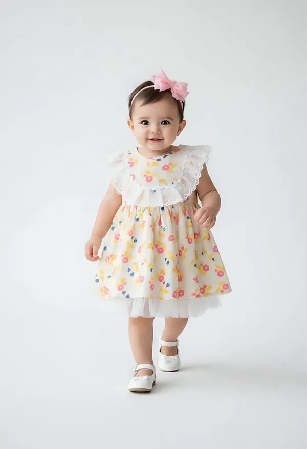 Bella_Moda_Cotton_Sleeveless_Lace_Detailing_Dress_Yellow