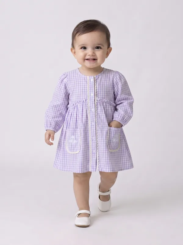 Baby_Girls_Checked_Cotton_Dress_With_Embroidered_Pockets_Pink