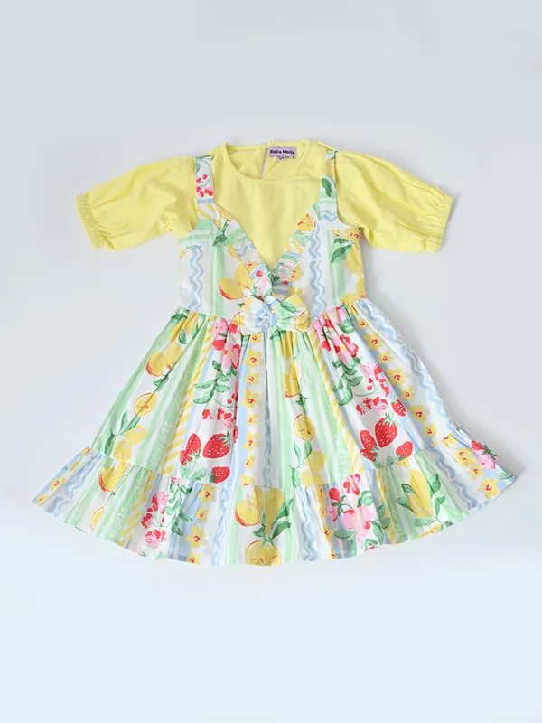 Bella_Moda_Cotton_Woven_Puff_Sleeve_Floral_Print_Fit_And_Flare_Dress