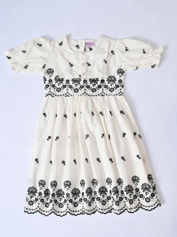 Bella_Moda_Cotton_Woven_Half_Puffed_Sleeves_Floral_Embroidered_Dress