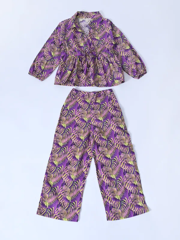 Bella_Moda_Cotton_Woven_Purple_Leaf_Print_Waist_Tie_Up_Co_Ord_Set_Purple