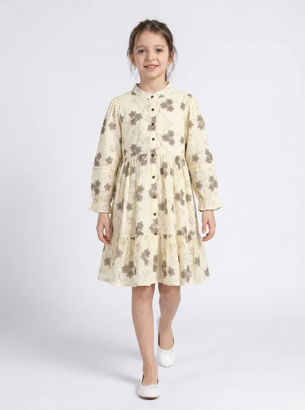 Bella_Moda_Cotton_Woven_Floral_Printed_Mandarin_Collar_Full_Sleeve_Fit_And_Flare_Dress