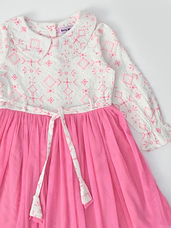 Bella_Moda_Net_Woven_Full_Sleeves_Embroidered_Party_Dress_Pink