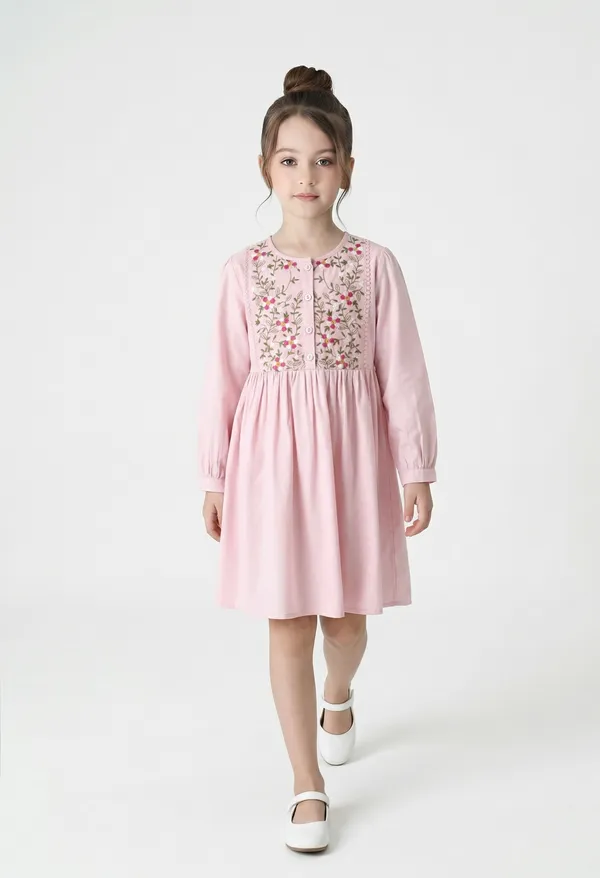 Bella_Moda_Cotton_Woven_Full_Puffed_Sleeves_Floral_Embroidered_Dress