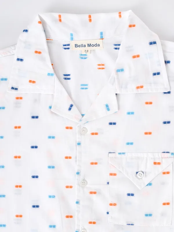 Bella_Moda_Boys_Printed_Half_Sleeve_Shirt_And_Shorts_Set