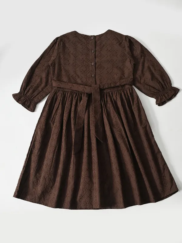 Bella_Moda_Cotton_Woven_Three_Fourth_Puffed_Sleeves_Floral_Designed_Dress