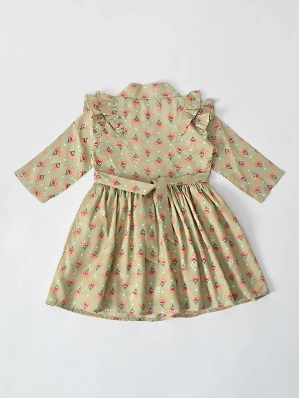 Bella_Moda_Cotton_Ballon_Sleeves_Ruffled_Dress_Beige
