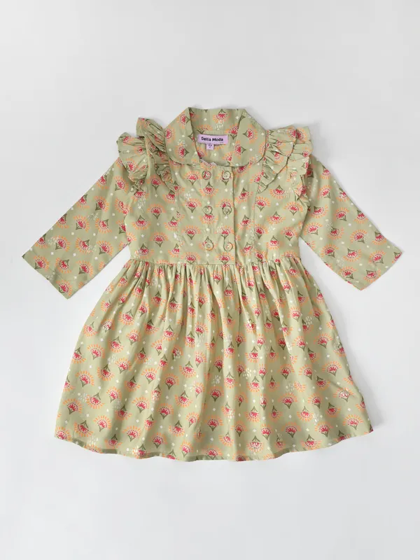 Bella_Moda_Cotton_Ballon_Sleeves_Ruffled_Dress_Beige