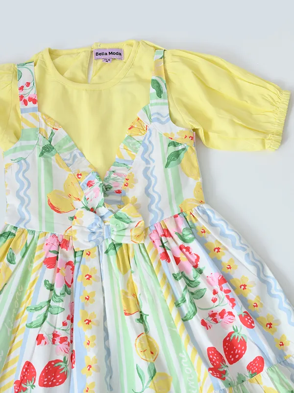 Bella_Moda_Cotton_Woven_Puff_Sleeve_Floral_Print_Fit_And_Flare_Dress