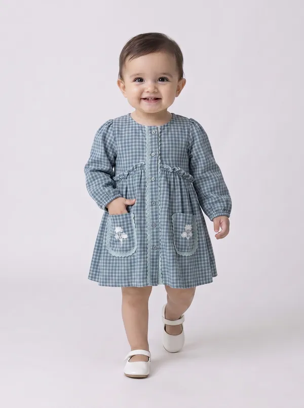 Baby_Girls_Checked_Cotton_Dress_With_Embroidered_Pockets_Grey