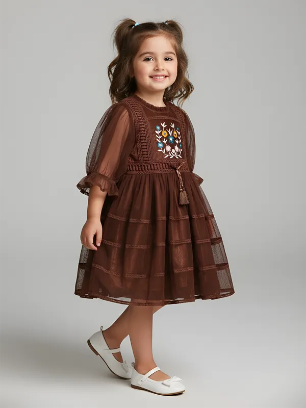 Bella_Moda_Girls_Net_Premium_Party_Frock_With_Embroidery,_Full_Sleeves_And_Tassel_Belt