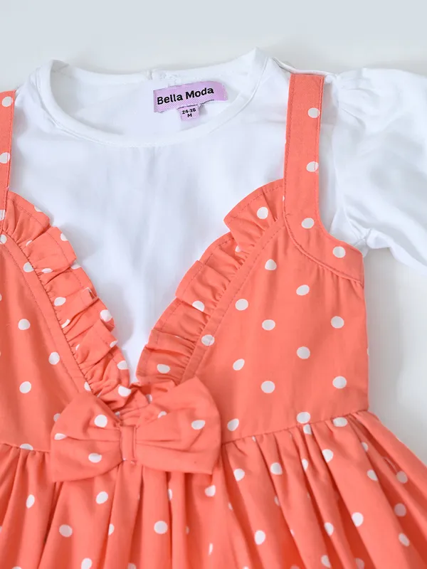 Bella_Moda_Baby_Girls_Geometric_Print_Dress_With_Layered_Look_And_Bow_Accent
