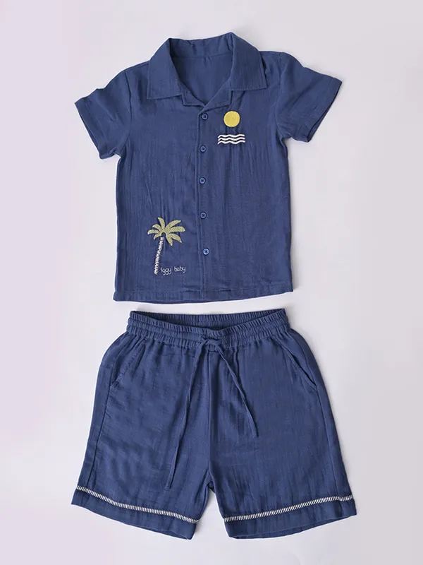 Bella_Moda_Cotton_Woven_Boys_Embroidered_Clothing_Set_Blue