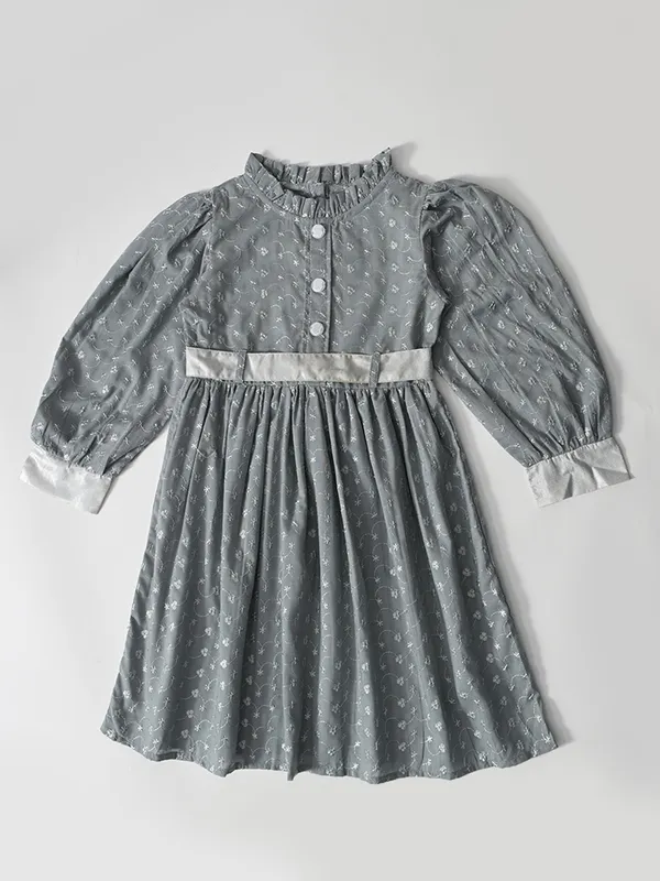 Bella_Moda_Cotton_Woven_Girls_Floral_Print_Ruffled_Neck_Cotton_Dress