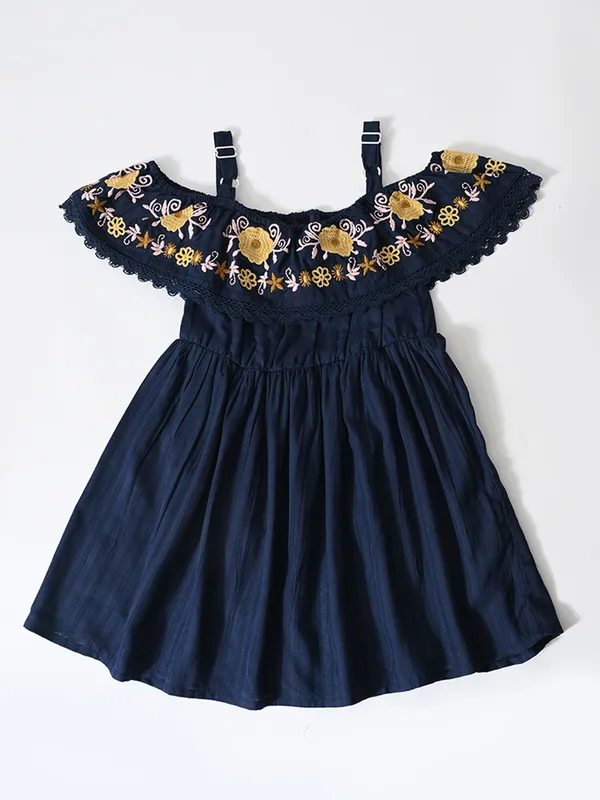 Bella_Moda_Cotton_Woven_Girls_Floral_Embroidered_Cold_Shoulder_Ruffle_Dress