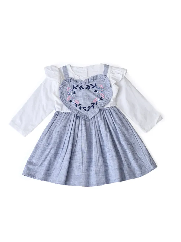 Girls_Floral_Embroidered_Cotton_Woven_Dress_With_Full_Sleeves_Blue