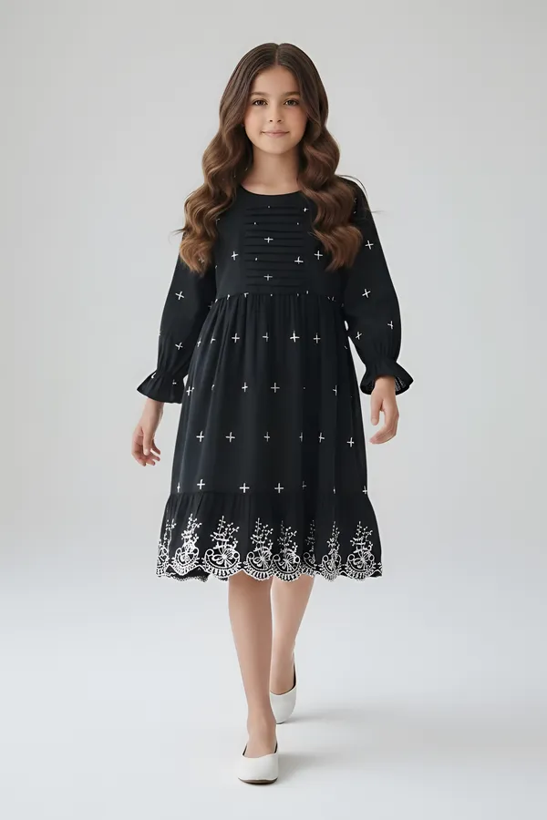 Bella_Moda_Cotton_Woven_Girls_Casual_A_Line_Dress_With_White_Motif_And_Embroidery_Border
