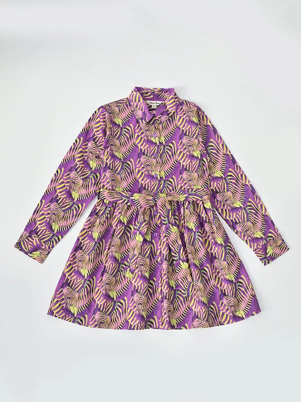 Bella_Moda_Cotton_Woven_Purple_All_Over_Printed_Shirt_Dress_With_Belt_Purple