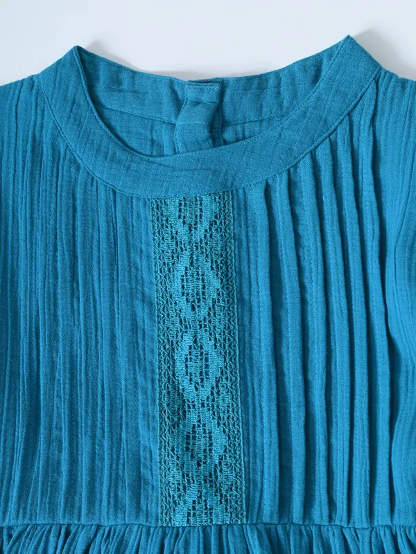 Bella_Moda_Cotton_Woven_Solid_Pleated_Yoke_Puff_Sleeve_Fit_And_Flare_Dress
