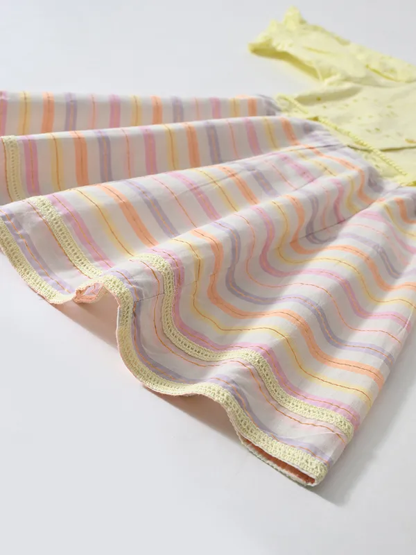 Bella_Moda_Cotton_Woven_Girls_Striped_Dress_With_Embroidered_Overlay_And_Waist_Tie