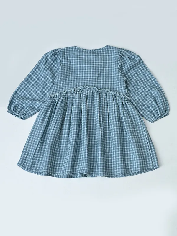 Baby_Girls_Checked_Cotton_Dress_With_Embroidered_Pockets_Grey