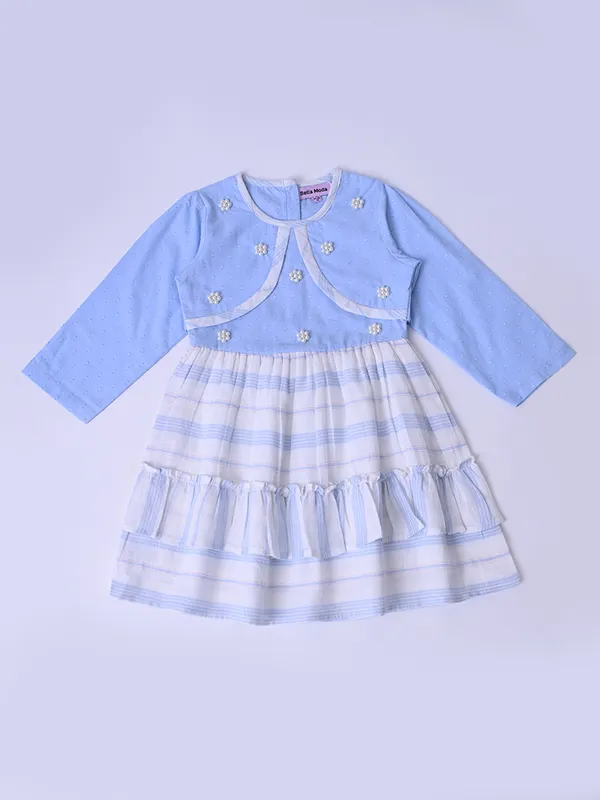 Bella_Moda_Baby_Girls_Dress_With_Embellished_Yoke_And_Striped_Frill_Hem