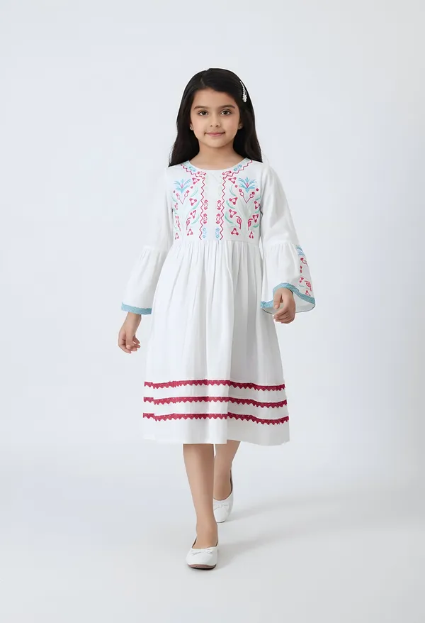 Bella_Moda_Cotton_Woven_Girls_Embroidered_Flared_Dress_With_Waist_Tie