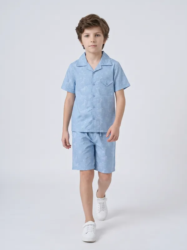 Bella_Moda_Boys_Animal_Printed_Half_Sleeve_Shirt_And_Shorts_Set