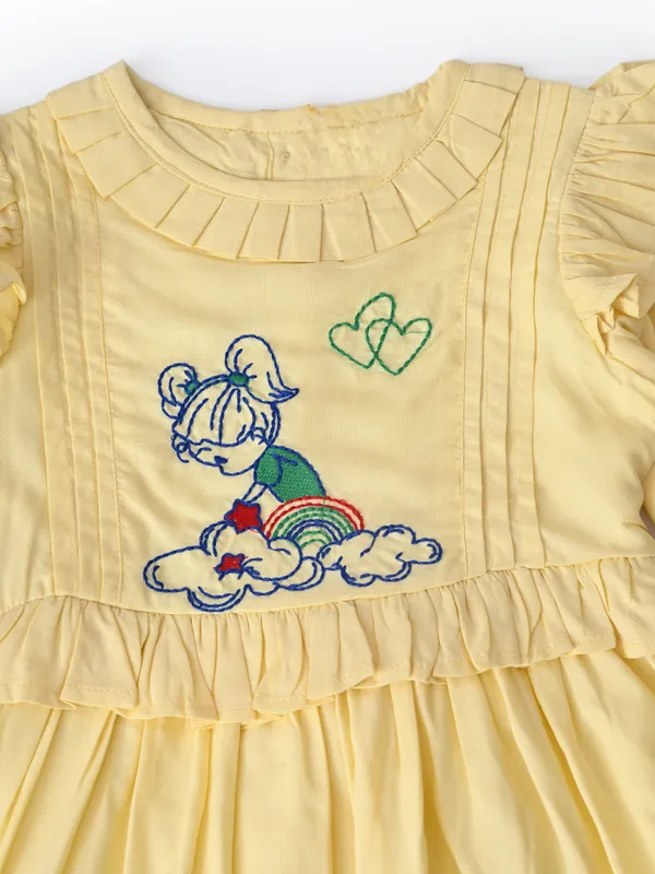 Baby_Girls_Embroidered_Cotton_Dress_With_Full_Sleeves_And_Floral_Print_Light_Yellow